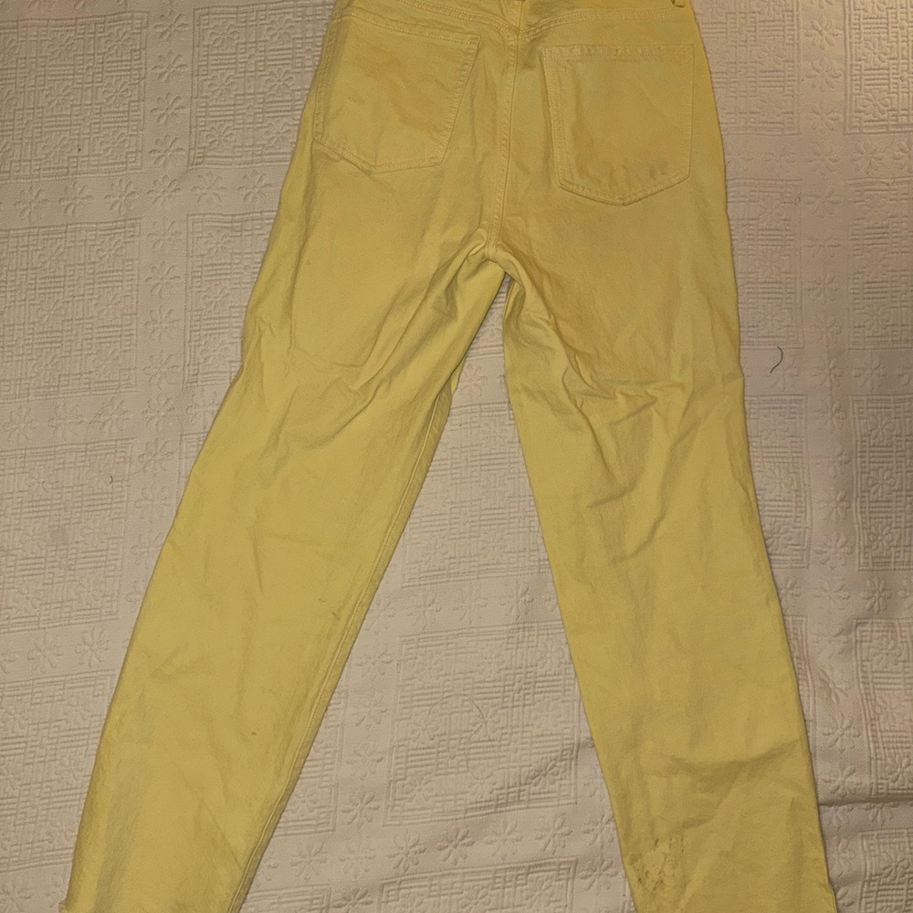 Yellow Straight-Leg Pants - Picture 8 of 8